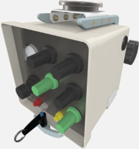 Hillaero BRONCHOTRON FAA certified mountable bracket for Air Ambulance Airmed Helicopter or Fixed Wing Aircraft WITH UNITS ISO1